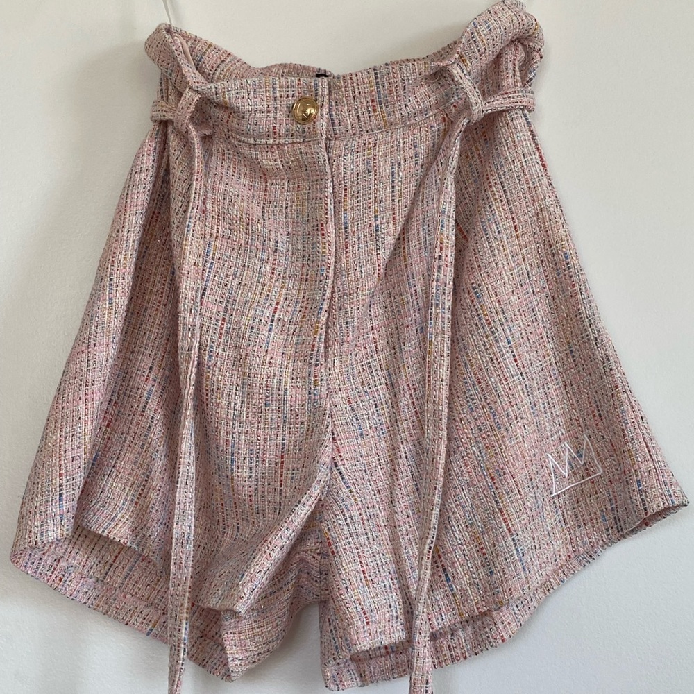 Tweed Pink Multi Tweed shorts